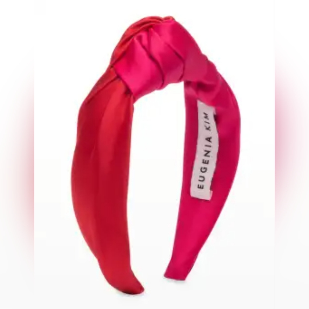 Eugenia KimKaryn Colorblock Knot Satin Headband NWT